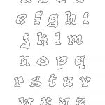 Printable Graffiti Bubble Letters Alphabet | Fontastic | Bubble   Free Printable Bubble Letters Font