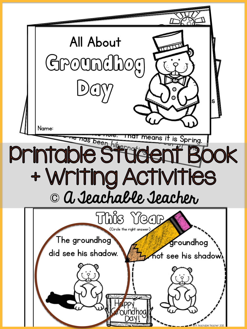 Printable Groundhog Day Book For Students. Teaches About The Ground - Free Printable Groundhog Day Booklet