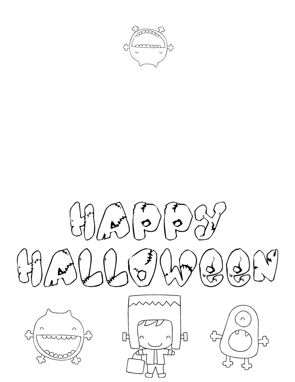 Printable Halloween Cards To Color For Free | Download Them Or Print - Printable Halloween Cards To Color For Free
