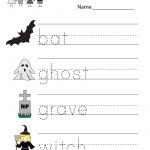 Printable Halloween Worksheets For Preschoolers | Halloween Arts   Free Printable Halloween Worksheets