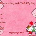 Printable Hello Kitty Birthday Invitation | Party | Pinterest   Hello Kitty Free Printable Invitations For Birthday