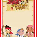 Printable Jake And Neverland Pirates Invitation Template   Free Printable Jake And The Neverland Pirates Cupcake Toppers