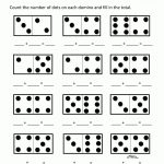Printable Kindergarten Math Worksheets Domino Addition 3   Free Printable Time Worksheets For Kindergarten