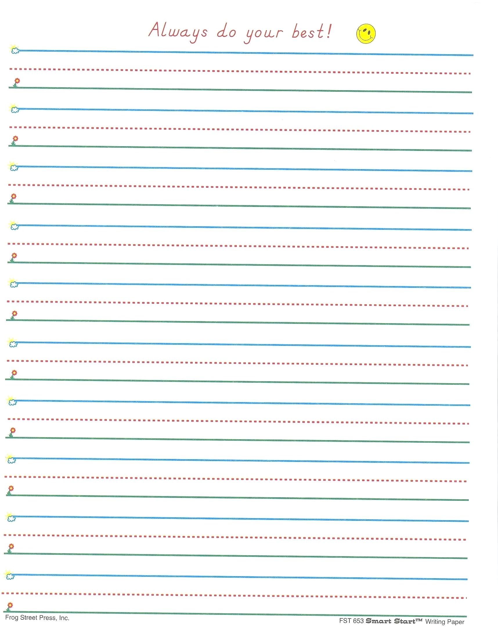 Free Printable Writing Paper With Picture Box Free Printable