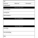 Printable Lesson Plan Template, Free To Download   Free Printable Blank Lesson Plan Pages