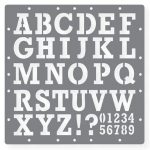 Printable Letters Stencil Of Alphabets, Numbers And Symbols   Free Printable Letters And Numbers