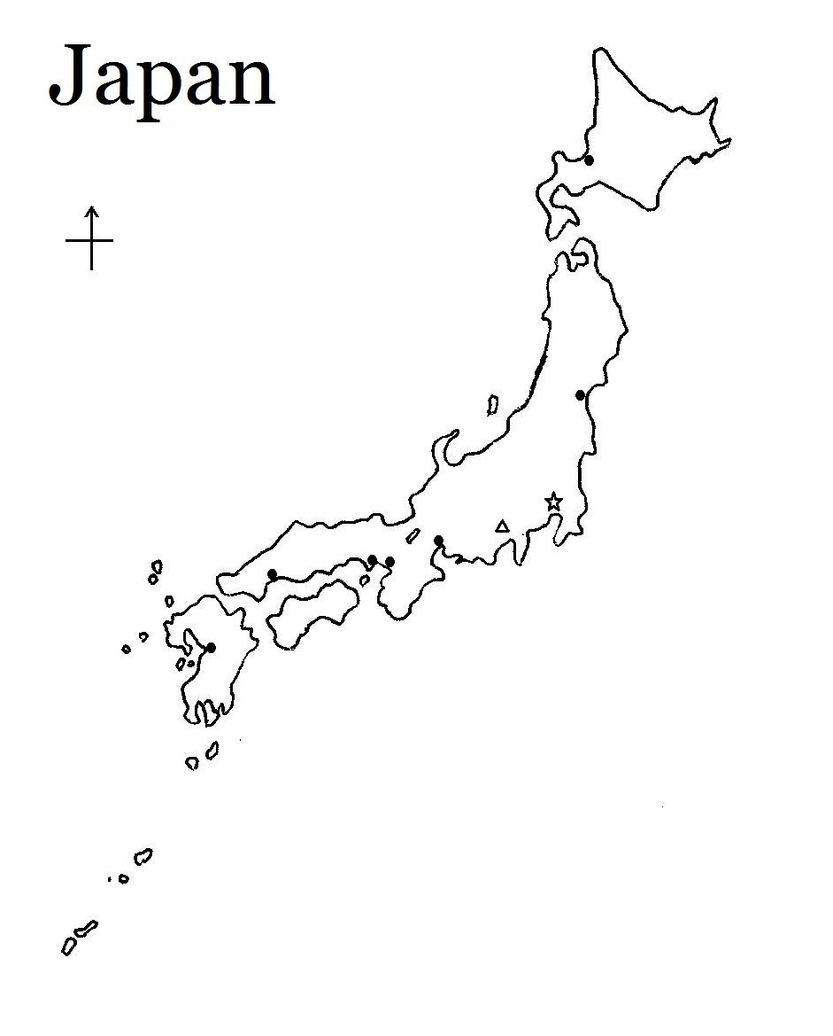 Printable Map Of Japan | Cc Cycle 1 Weeks 1-12 | Pinterest | Japan - Free Printable Map Of Japan