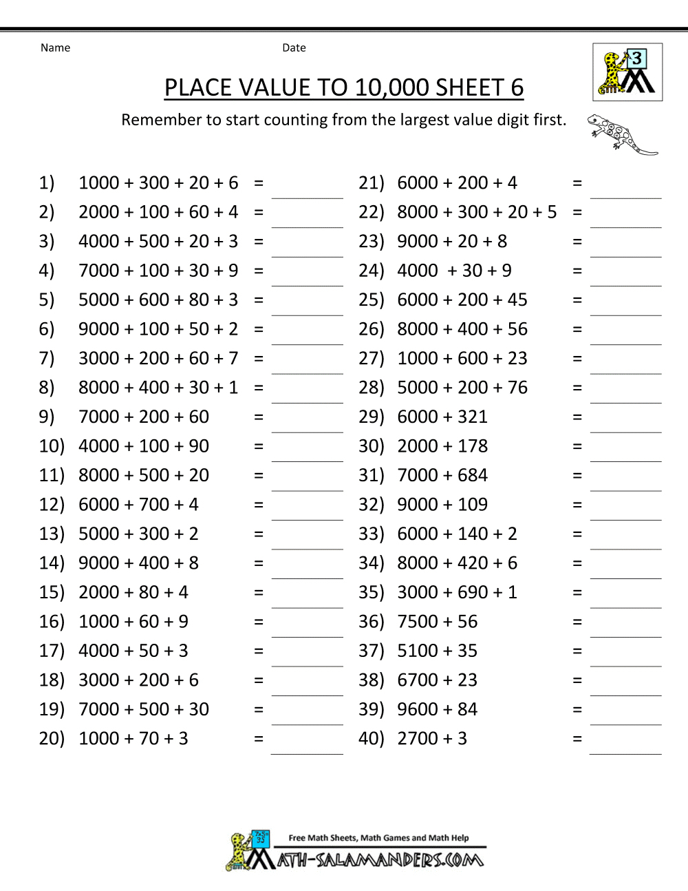Printable Math Worksheets For Grade 6 All Download Worksheet - Year 6 Maths Worksheets Free Printable