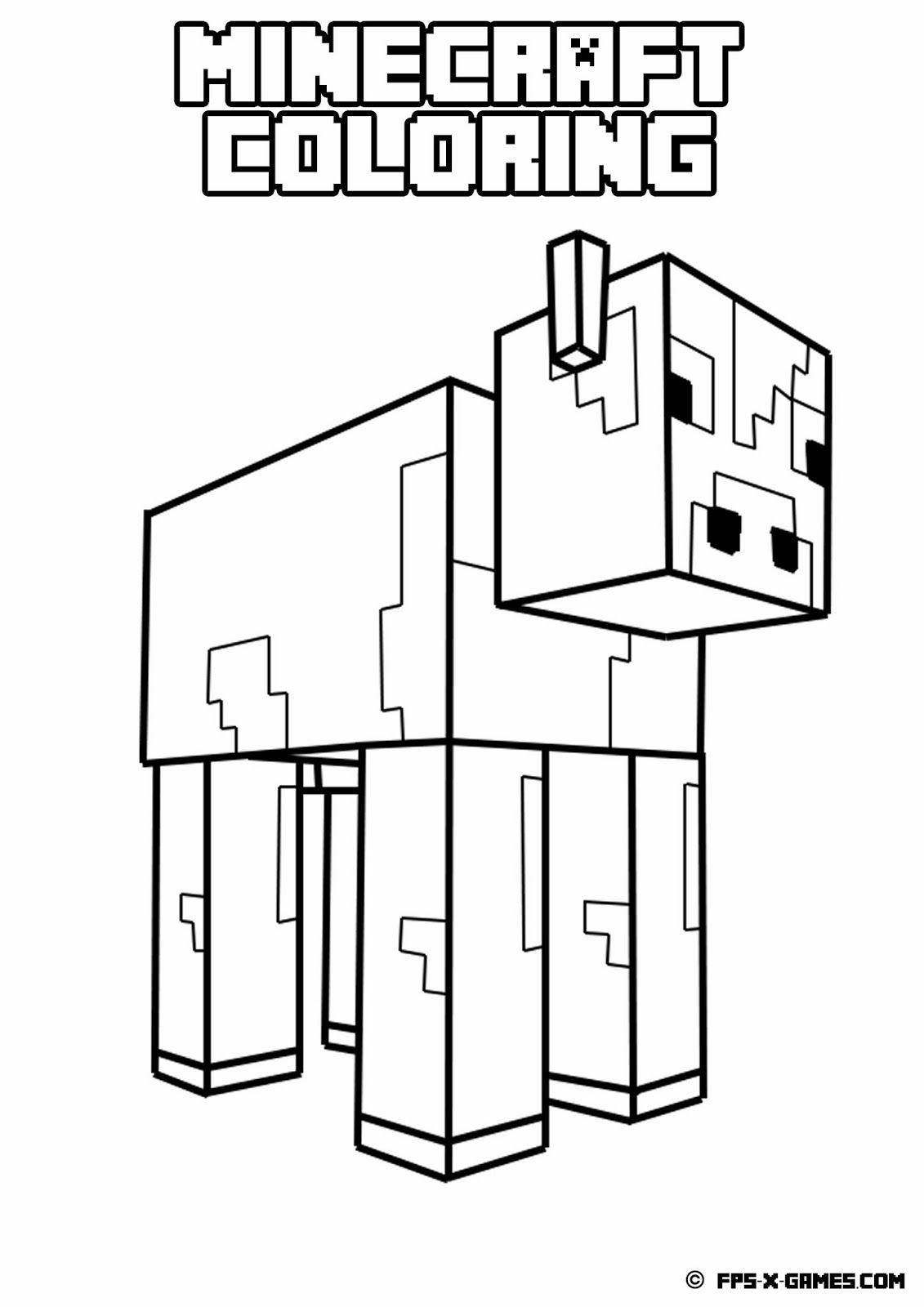 Printable Minecraft Coloring Page | Minecraft Coloring | Pinterest - Free Printable Minecraft Activity Pages