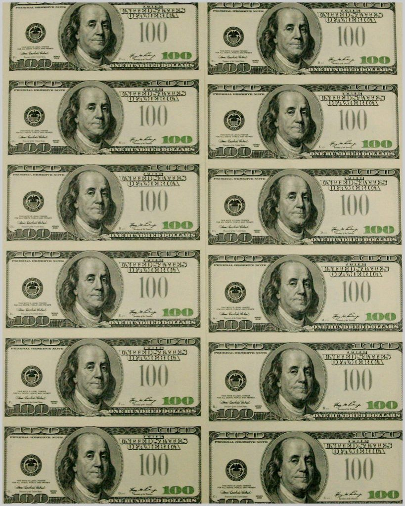 Printable Money Template Printable Money Template 321874 Best S Of - Free Printable 100 Dollar Bill