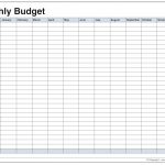 Printable Monthly Budget Template Blank Latter Day Depiction   Free Printable Monthly Budget