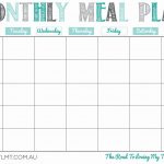 Printable Monthly Meal Planner | Organization In 2019 | Meal Planner   Free Printable Monthly Meal Planner
