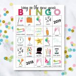 Printable New Year's Eve Bingo Sheets   Free Bingo Patterns Printable