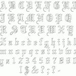 Printable Old English Alphabet Letters | Download Them Or Print   Free Printable Old English Letters