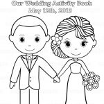 Printable Personalized Wedding Coloring Activity Book Favor Kids 8.5   Free Printable Personalized Children's Books