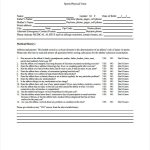 Printable Physical Form  9+ Free Documents In Word, Pdf   Free Printable Physical Exam Forms