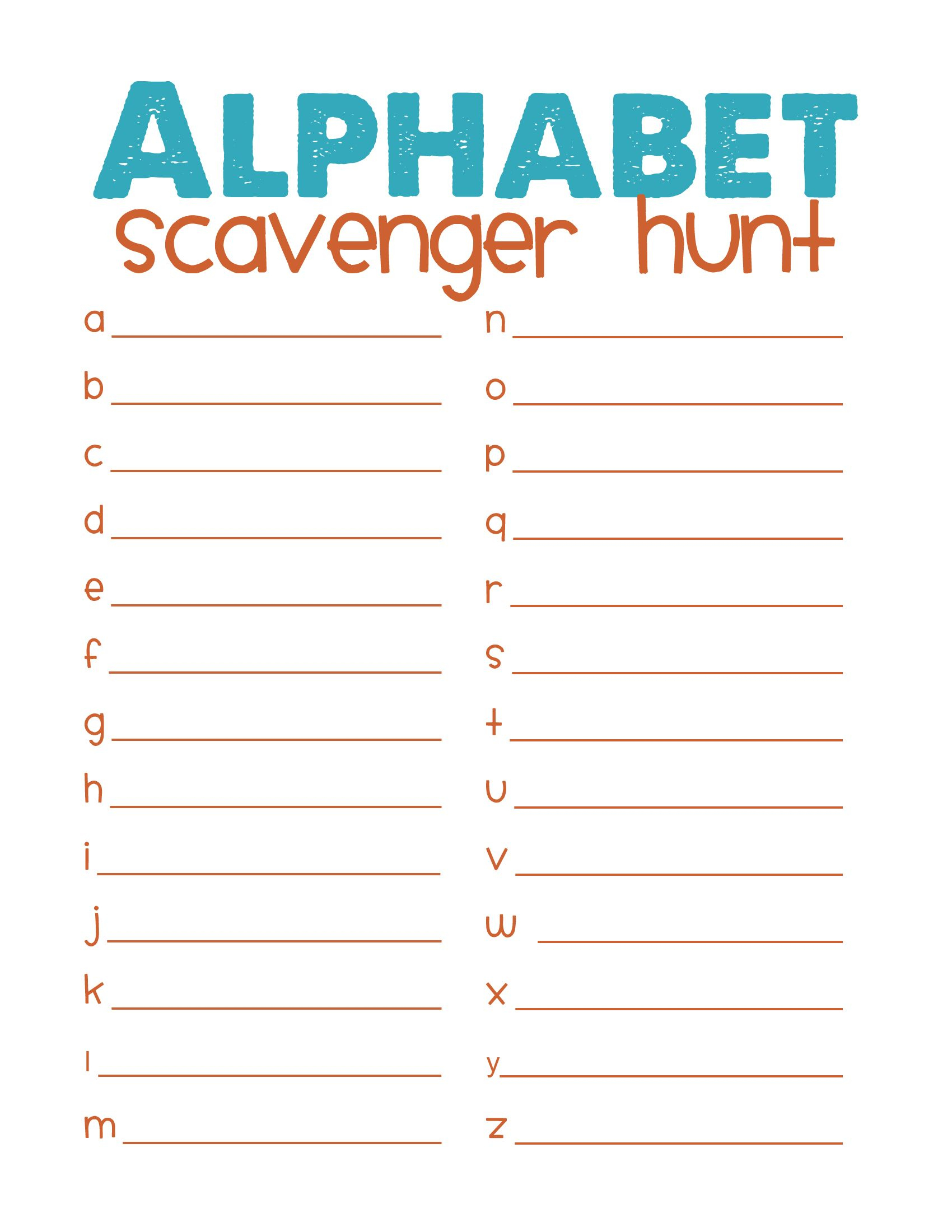 Printable Picture Scavenger Hunt - Google Search | Ahg Campout - Free Printable Scavenger Hunt For Kids