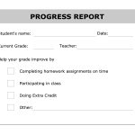 Printable Progress Report Template | Good Ideas | Pinterest   Free Printable Grade Cards