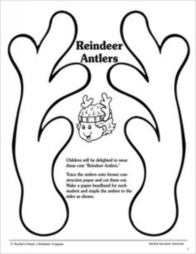 Free Printable Reindeer Antlers Templates