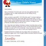 Printable Santa Letters   Personalized, Printable Letters From Santa   Free Personalized Printable Letters From Santa Claus