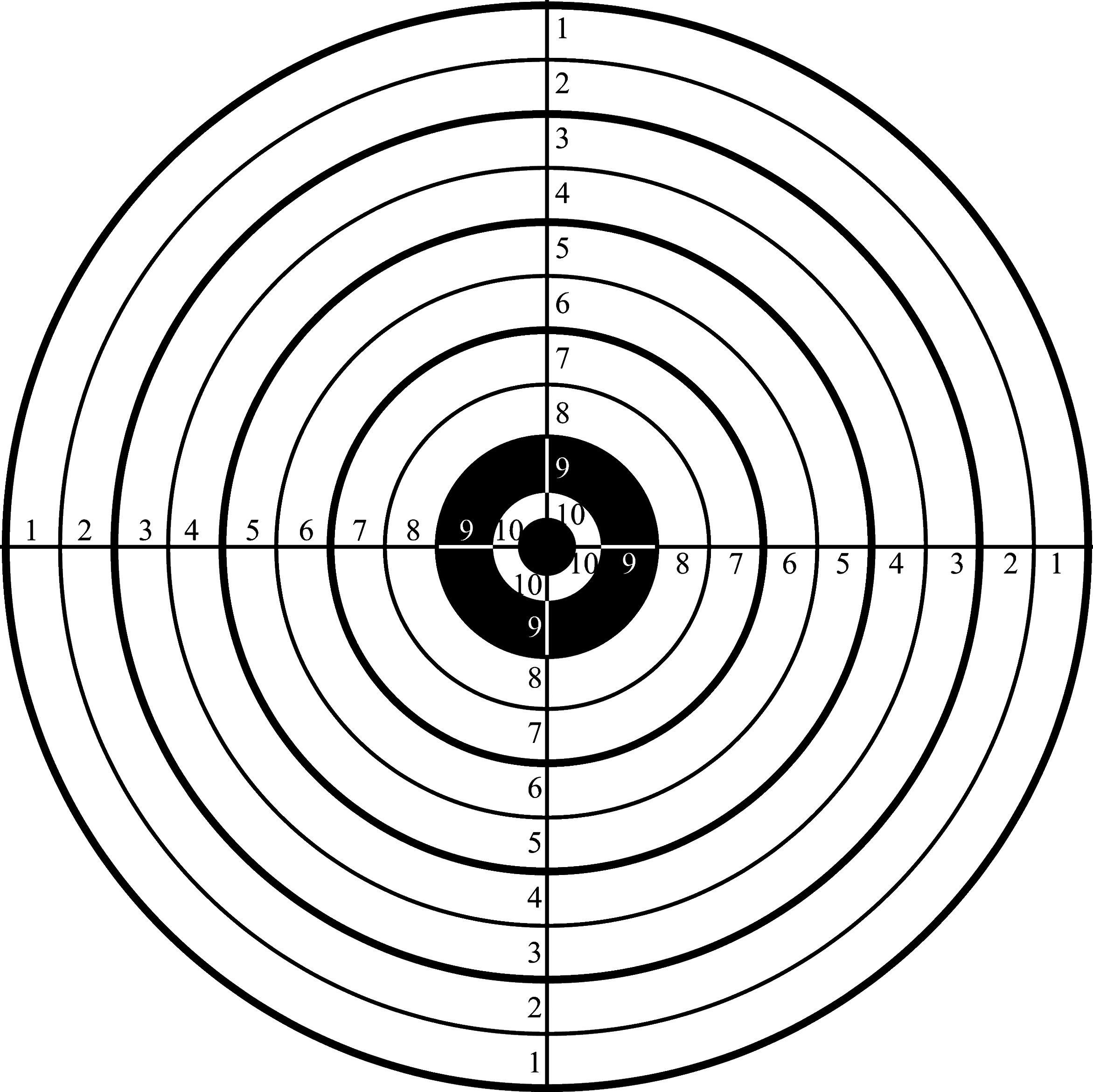 Printable Shooting Targets For Pistol, Rifle, Airgun, Archery - Free Printable Shooting Targets