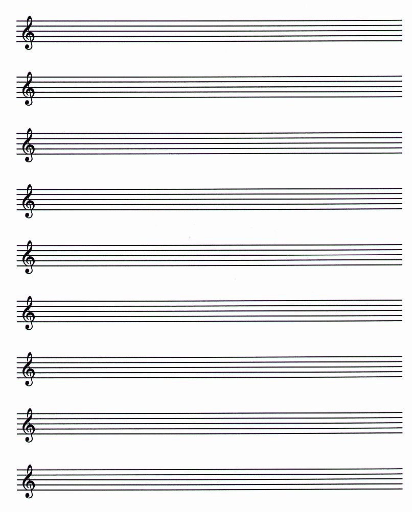 Printable Staff Paper Fresh Free Music Staff Paper For Bass Clef - Free Printable Staff Paper
