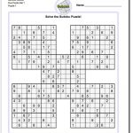 Printable Sudoku Samurai! Give These Puzzles A Try, And You'll Be   Free Printable Sudoku Pdf