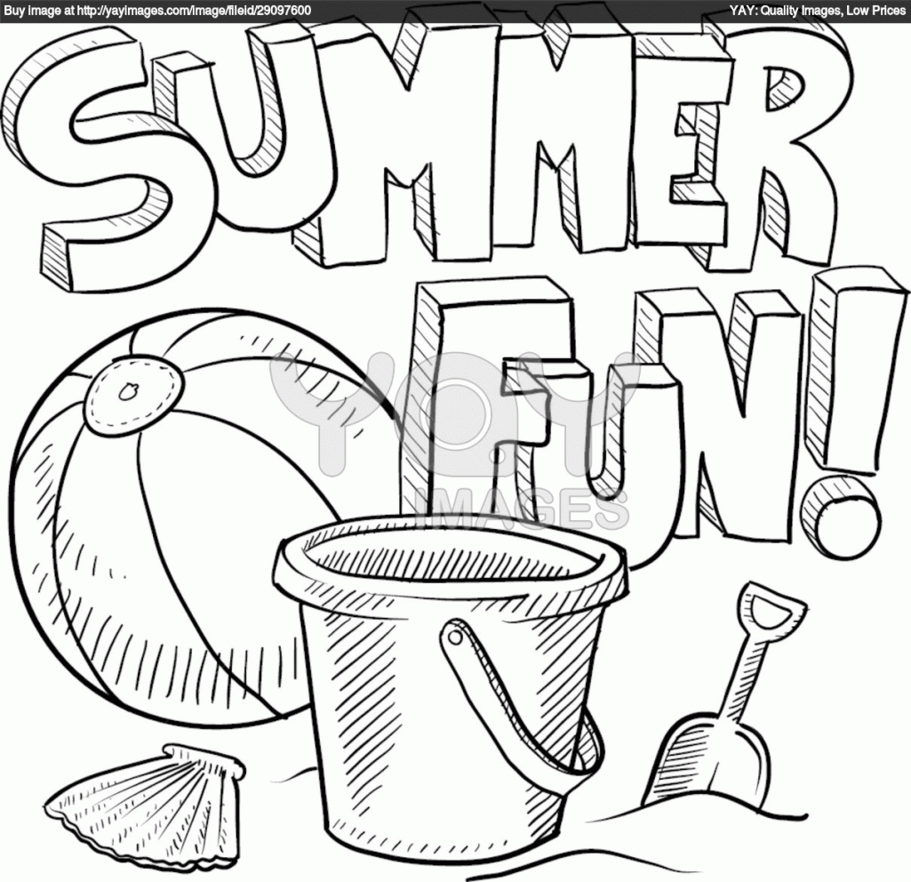 Printable Summer Coloring Sheets 2 #10619 - Free Printable Summer Coloring Pages