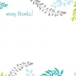 Printable Thank You Card Template | Harmonia Gift | Teacher's Day   Thank You Card Free Printable Template