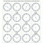 Printable Time Worksheets Telling The Time To 1 Min 4 | Worksheets   Free Printable Telling Time Worksheets