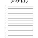Printable To Do List | Room Surf   Free Printable To Do Lists To Get Organized