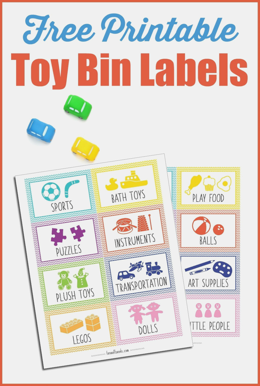 Printable Toy Bin Labels That Are Cute And Free – Free Printable - Free Printable Play Food Labels