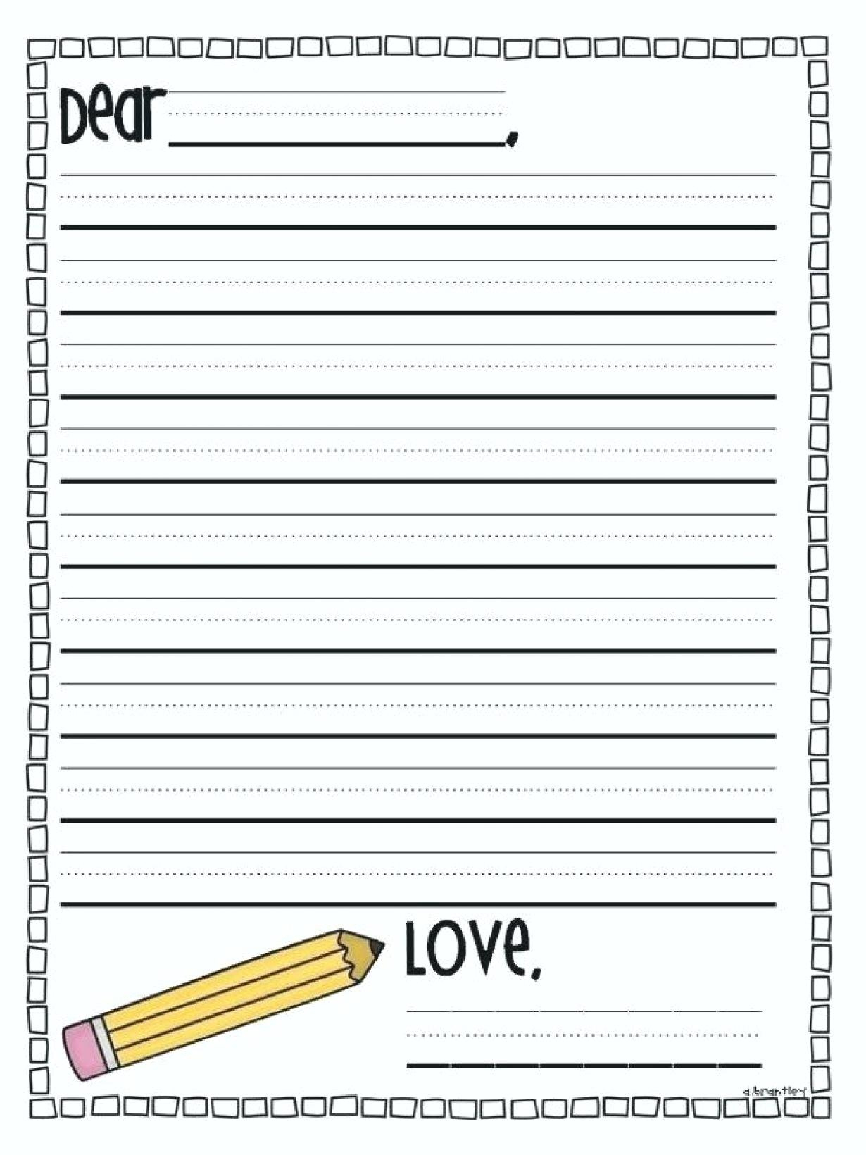 Printable Writing Paper First Grade – Shoppingfoorme.club - Free Printable Handwriting Paper For First Grade