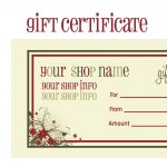 Printable+Christmas+Gift+Certificate+Template | Massage Certificate   Free Printable Christmas Gift Voucher Templates