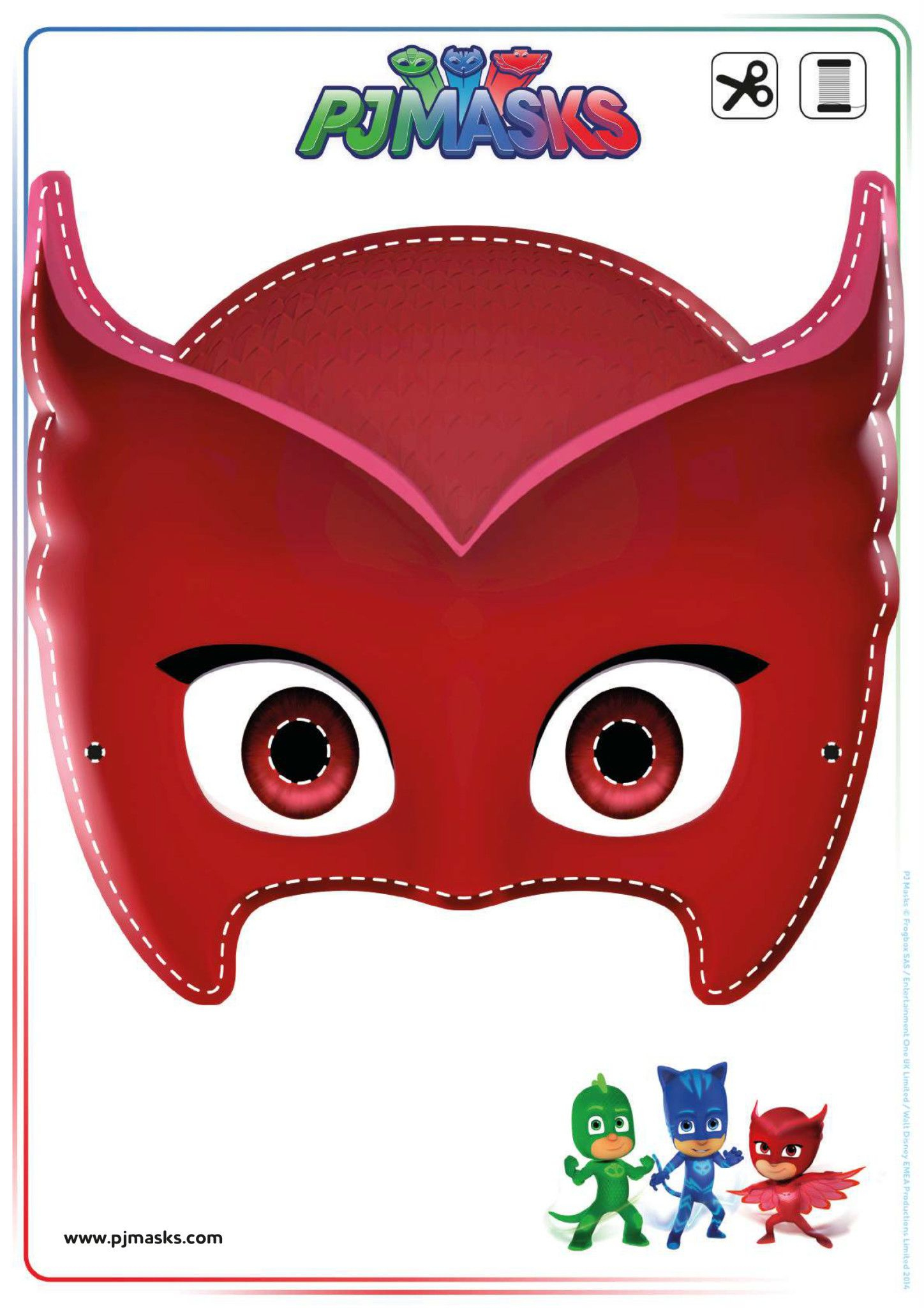 Printables – Pj Masks Owlette, Gekko, &amp;amp; Catboy Masks | Joey&amp;#039;s 3Rd - Free Printable Halloween Iron Ons