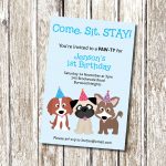 Puppy Dog Party Free Printable Invitations Edbd B C Ecc Luxury Puppy   Free Printable Puppy Dog Birthday Invitations