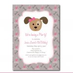 Puppy Shower Invitations Free Free Printable Puppy Shower Invitations   Dog Birthday Invitations Free Printable