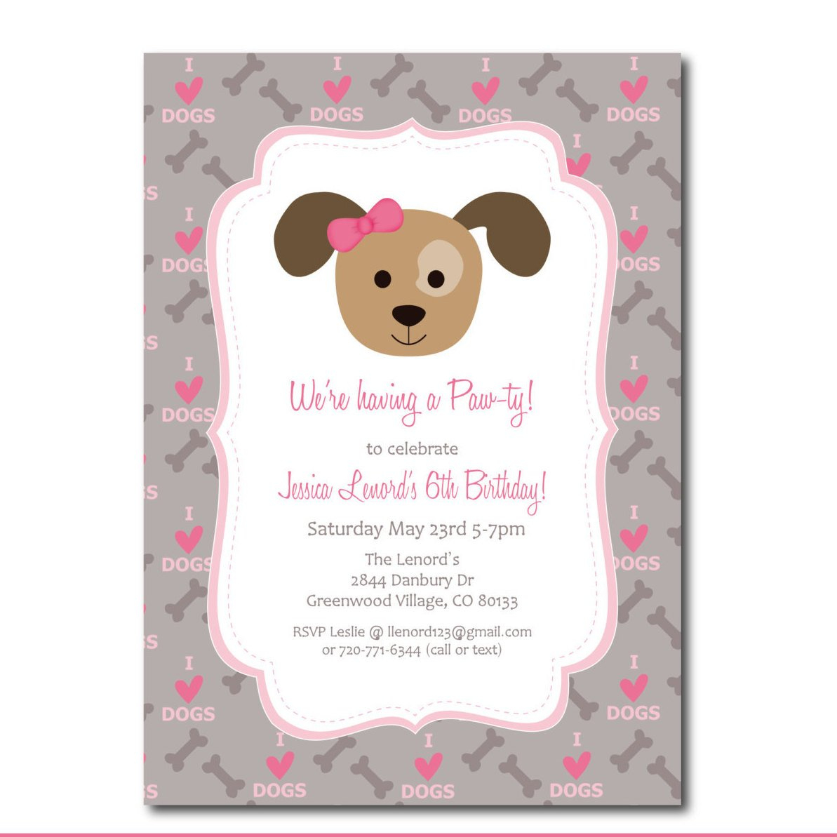 Puppy Shower Invitations Free Free Printable Puppy Shower Invitations - Free Printable Puppy Dog Birthday Invitations