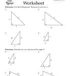 Pythagorean Theorem Worksheets | Cos Law Worksheet   Pdf | Math   Free Printable Pythagorean Theorem Worksheets
