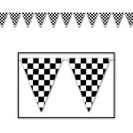 Racing Party Checkered Pennant Banner (12/case) In 2019 | Products   Free Printable Checkered Flag Banner