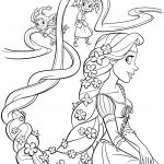 Rapunzel And Four Sisters Coloring Page | Free Printable Coloring Pages   Free Printable Tangled