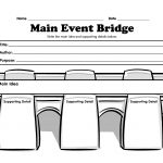 Reading Graphic Organizer: Main Event Bridge | Printable Graphic   Free Printable Main Idea Graphic Organizer