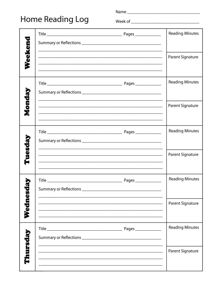 Reading Log Template 10 | Kids: Guided Reading Books | Pinterest - Free Printable Reading Recovery Books