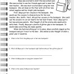 Reading Worksheeets   Free Printable Worksheets Reading Comprehension 5Th Grade