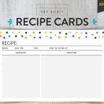 Recipe Cards 4X6 Editable Printable Recipe Card Recipes | Etsy   Free Printable Cookbooks Pdf