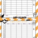 Recipes From Stephanie: Halloween Bunco Sheet | Halloween   Free Printable Halloween Bunco Score Sheets