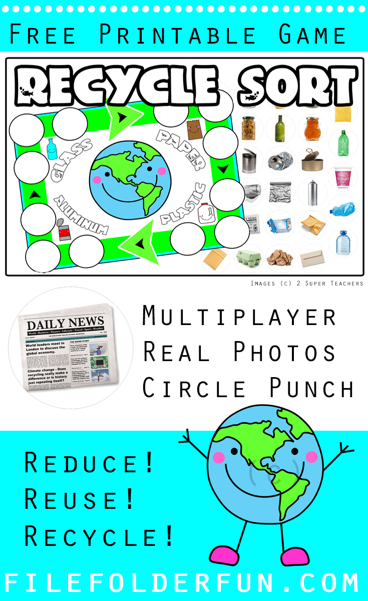 Recycle File Folder Game - The Crafty Classroom - Free Printable Fall File Folder Games