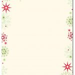 Red & Green Flakes Letterhead | Holiday Papers | Pinterest   Free Printable Christmas Borders