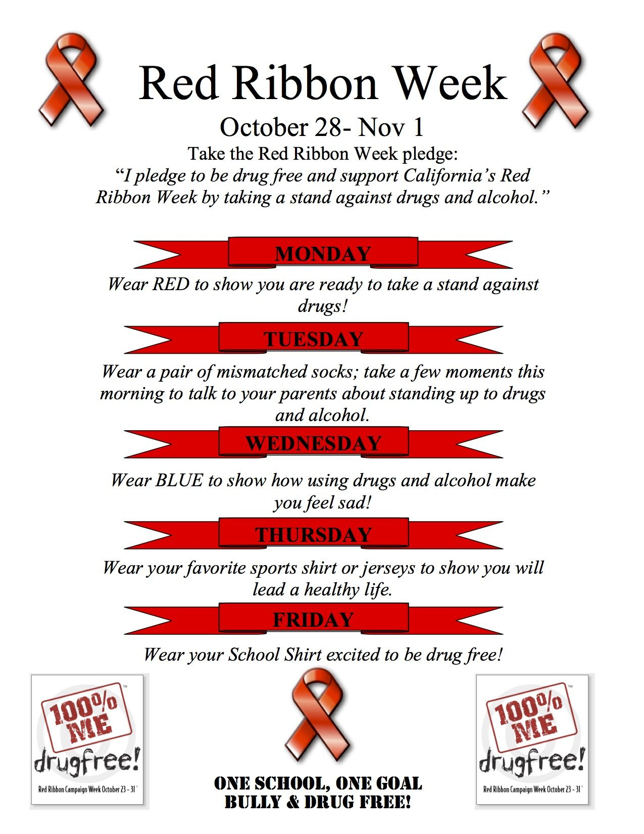 Free Printable Drug Free Pledge Cards