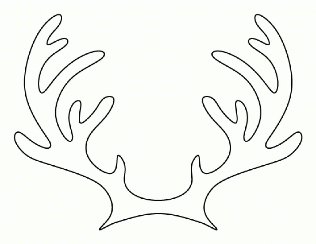 Reindeer Antlers Template Free Printable | Free Printable - Reindeer Antlers Template Free Printable
